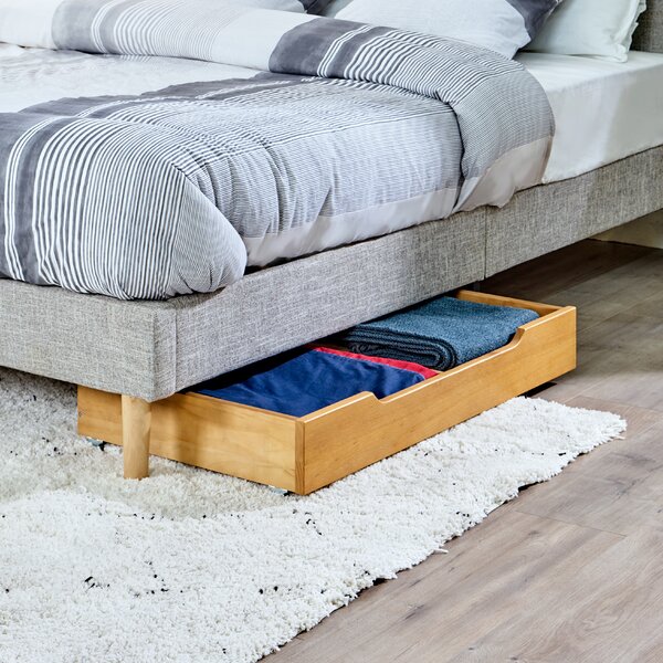 Ebern Designs Bandini Solid Wood Underbed Storage & Reviews | Wayfair